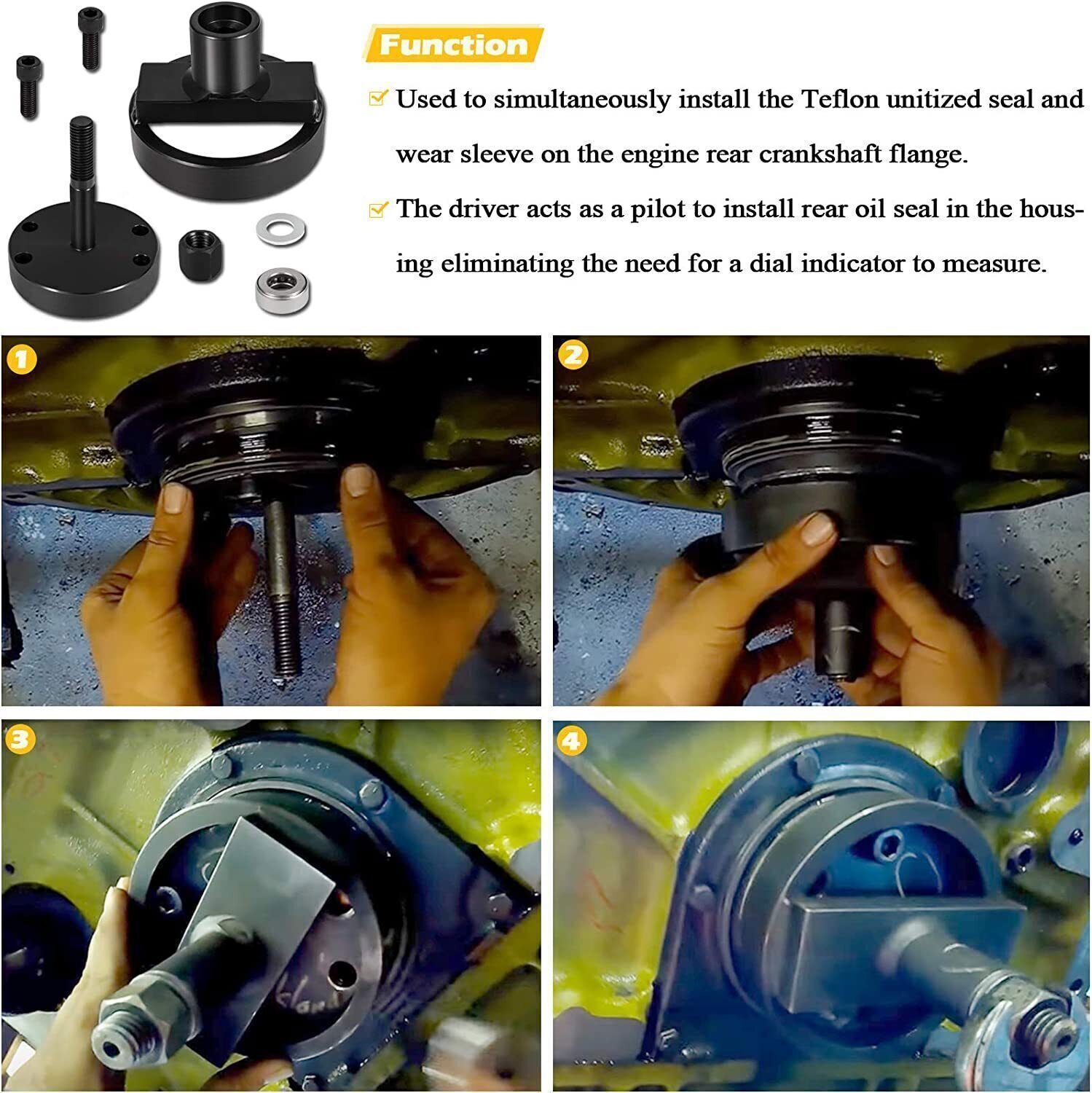 Rear Main Seal Installer Tool JDG476 JDG477 JDG478 JD 270 404 466 6076 7.6L 8.1L
