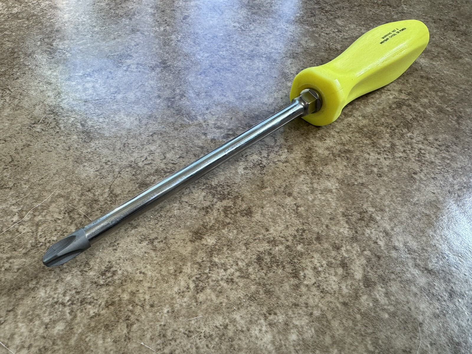 🟡 NEW Snap-On RARE HI-VIZ Hard Handle #3 Phillips Screwdriver SDDP63IRA