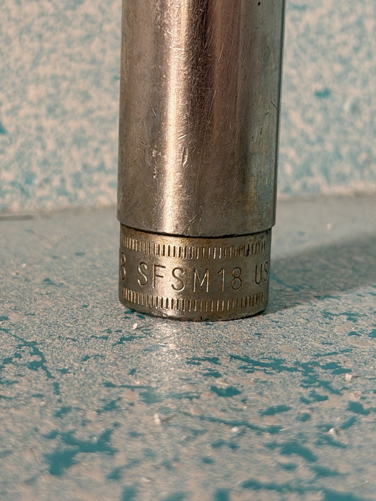 Snap On Tools 18mm 6 Point Deep Socket SFSM18 Vintage USA
