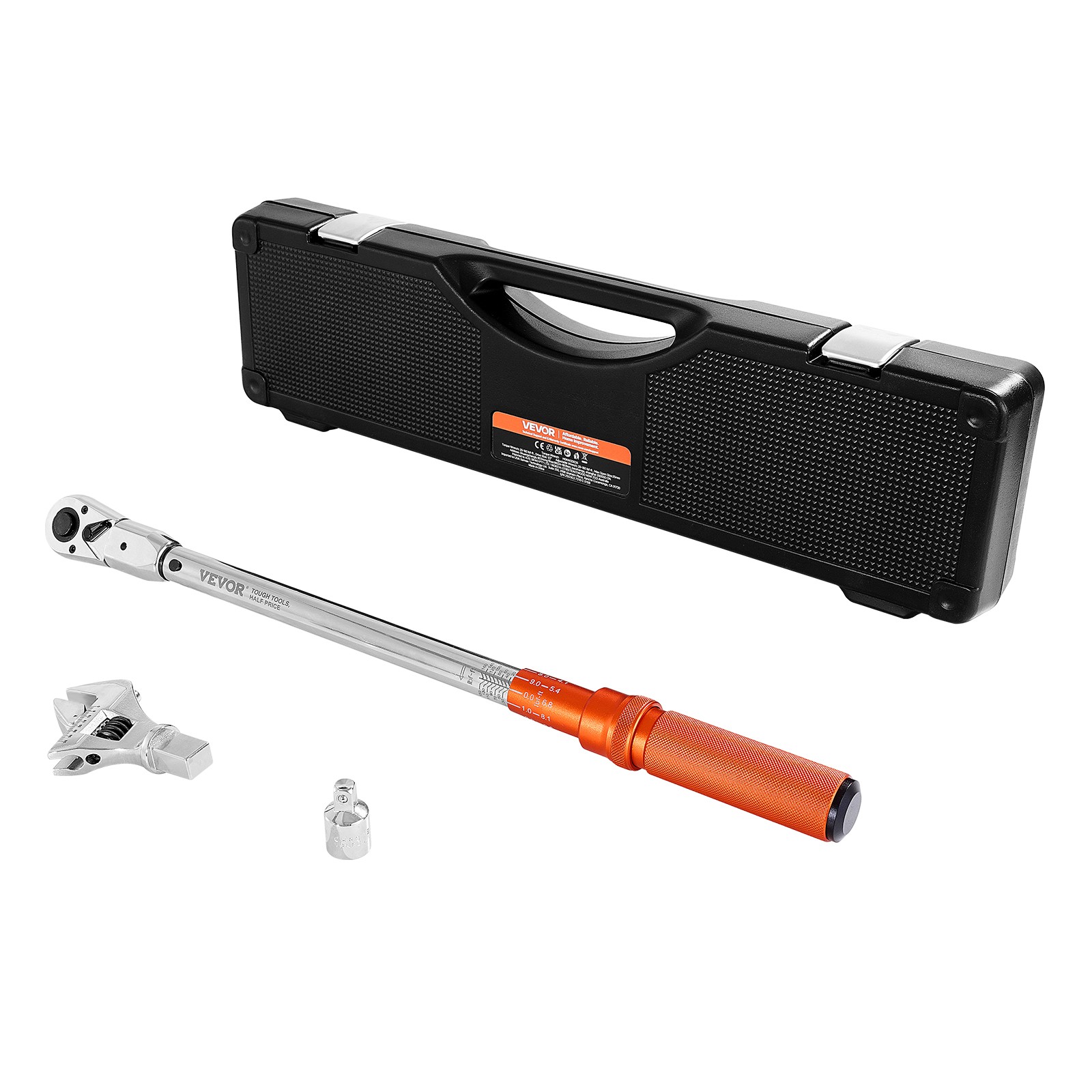 VEVOR Adjustable Click Torque Wrench 1/2 In Drive 20-160 lbf-ft / 27.1-216.8 N.m