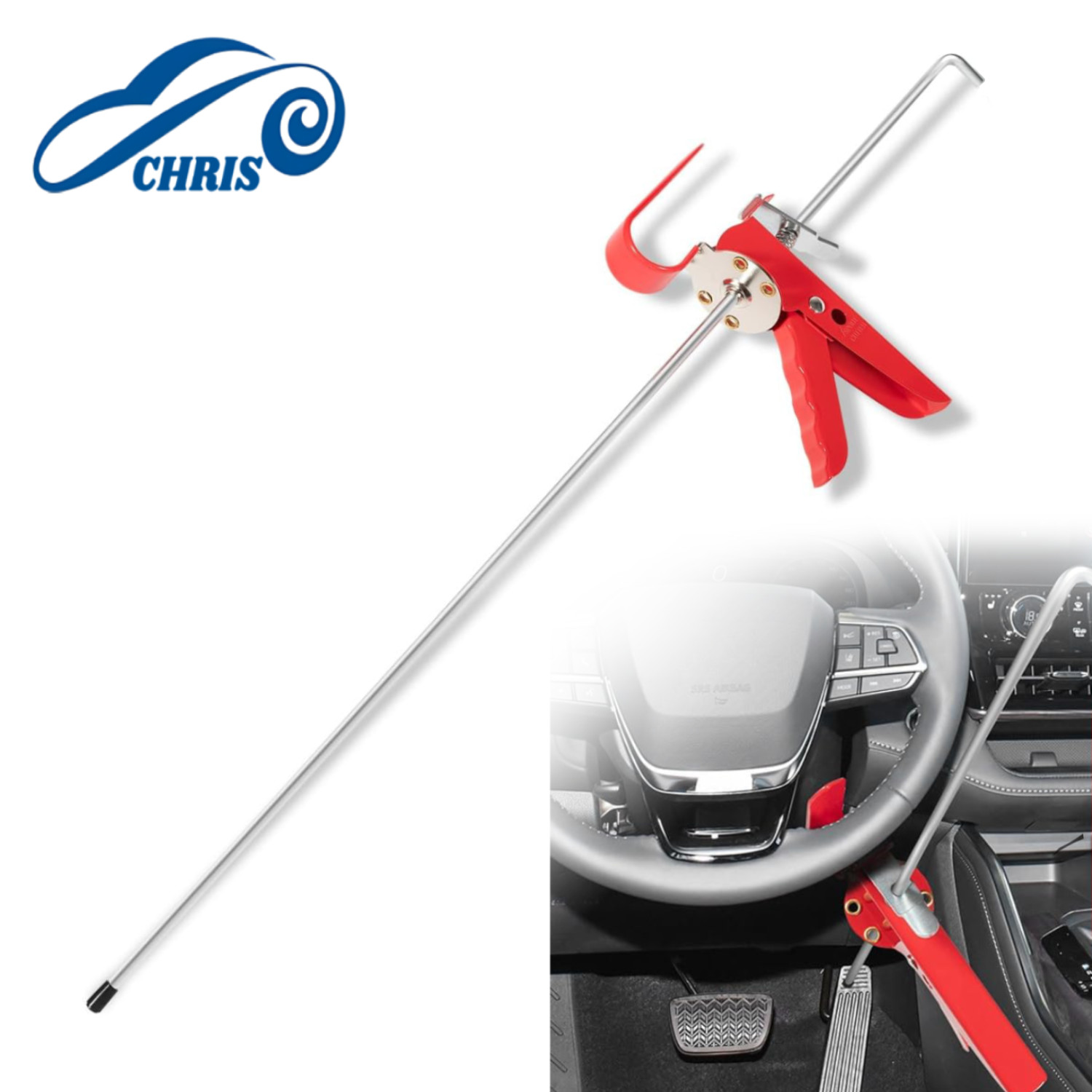 THE393 Pedal Depressor, 36″ Adjustable Brake Pedal Depressor For Most Vehicle