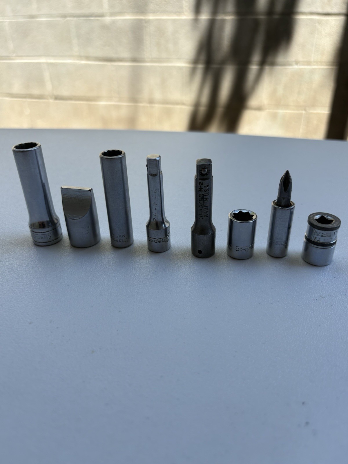 Snap-on 8 Piece 1/4” & 3/8” Drive -Sockets, Extensions & Adapters- USA Made