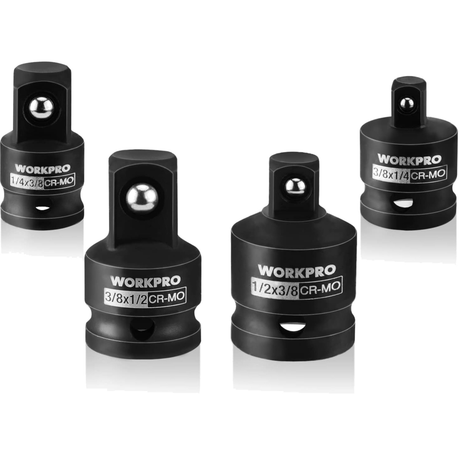 Piece Socket Adapter Set, 1/4″, 3/8″, 1/2″ Drive, Chrome Molybdenum Steel