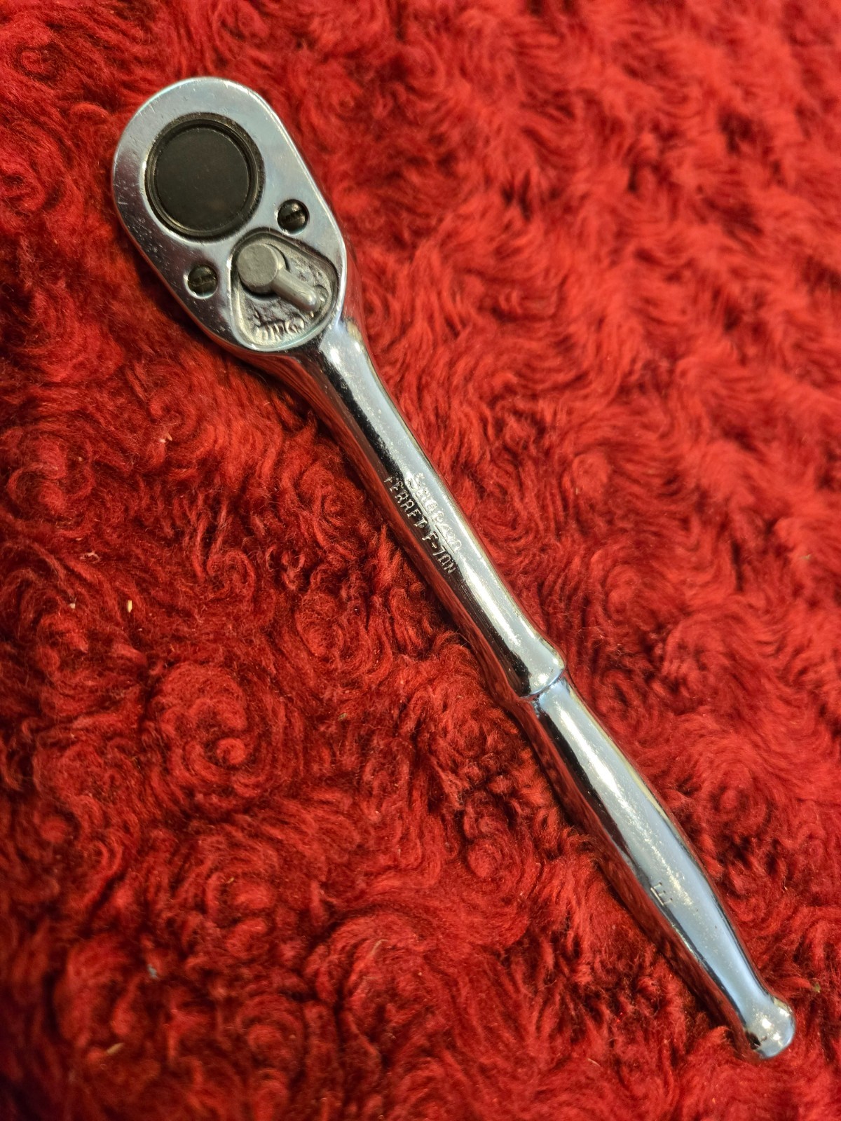 Snap-On Ferret F-70N E 3/8” Drive Ratchet – Vintage – USA Super Clean Underline