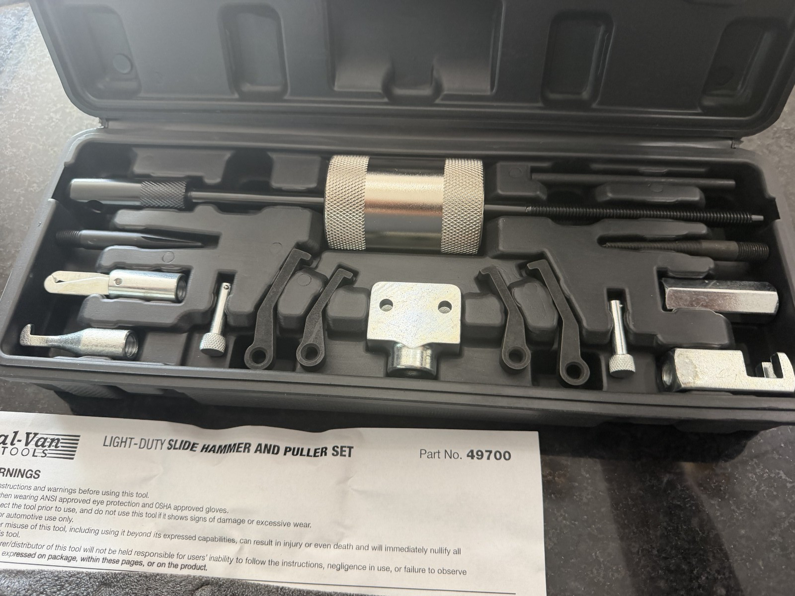 Cal-Van Tools 49700 Light-Duty Slide Hammer and Puller Set