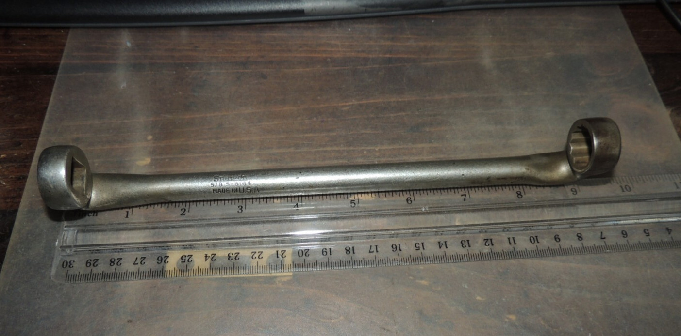 5/8″ Snap-on Starter & Head Bolt Obstruction Box End Wrench S-8164, 1/2″ DRIVE