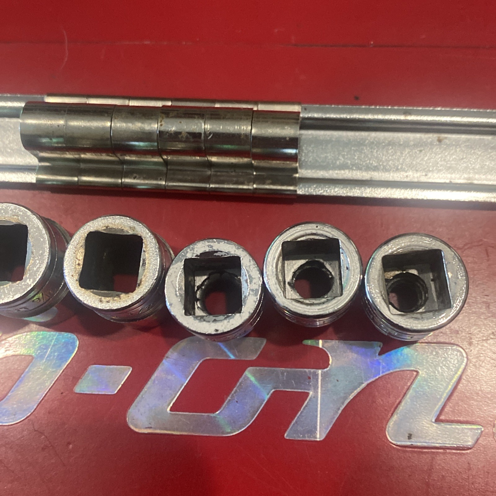 Snap-on FH 281-081 10 Piece Socket Set (FH141 Missing)