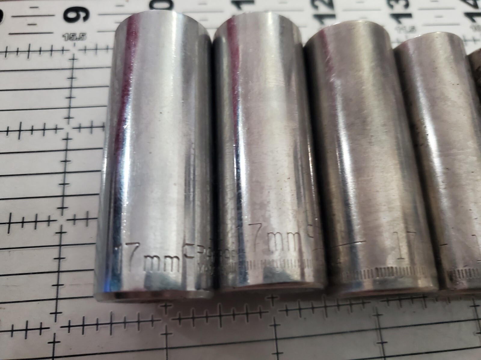 Craftsman USA 3/8″ Drive Deep Socket Set Metric 6 Point Tool MANY DUPLICATES
