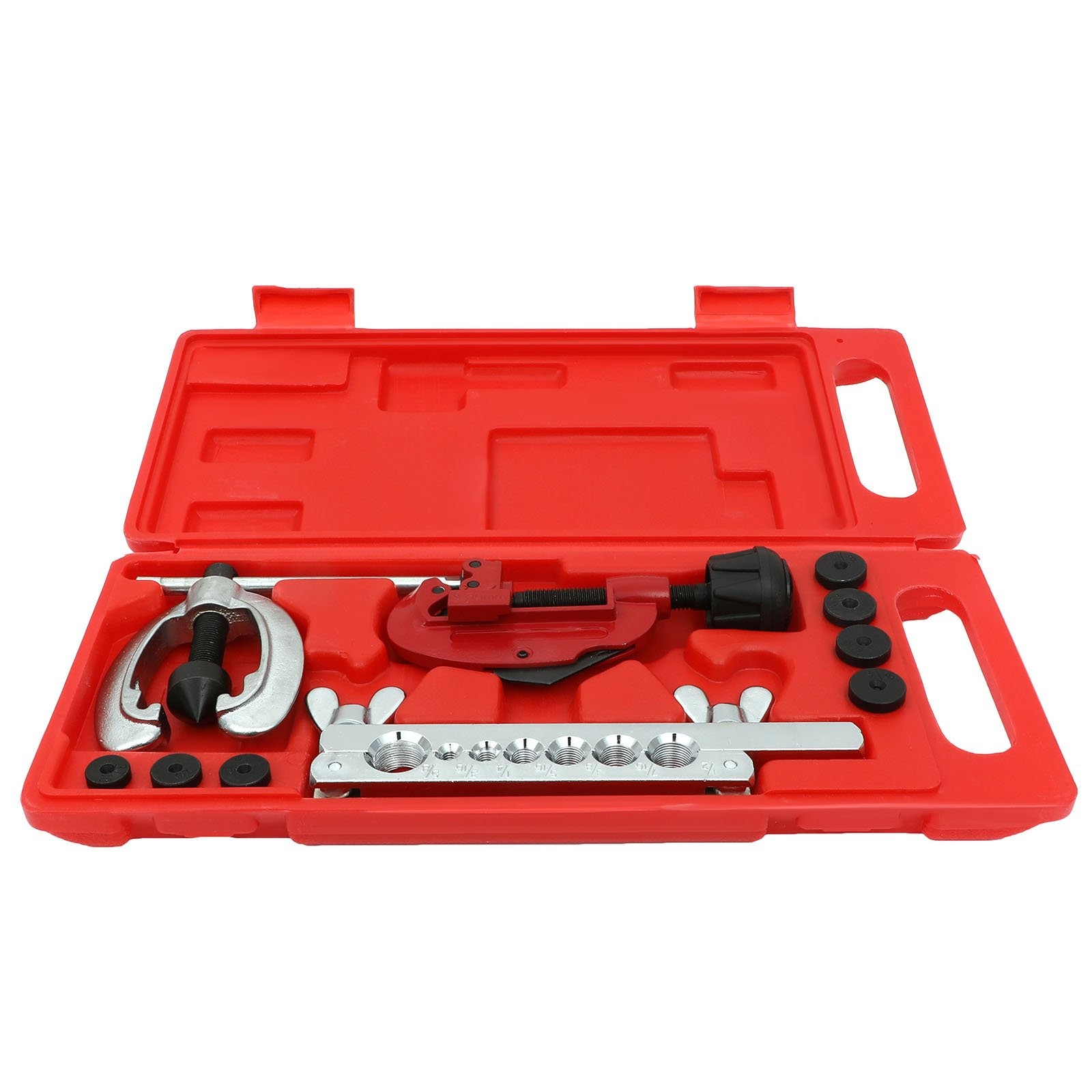 Double Flaring Brake Line Tool Kit Tubing Car Truck Repair Tool W/ Tube Cutter