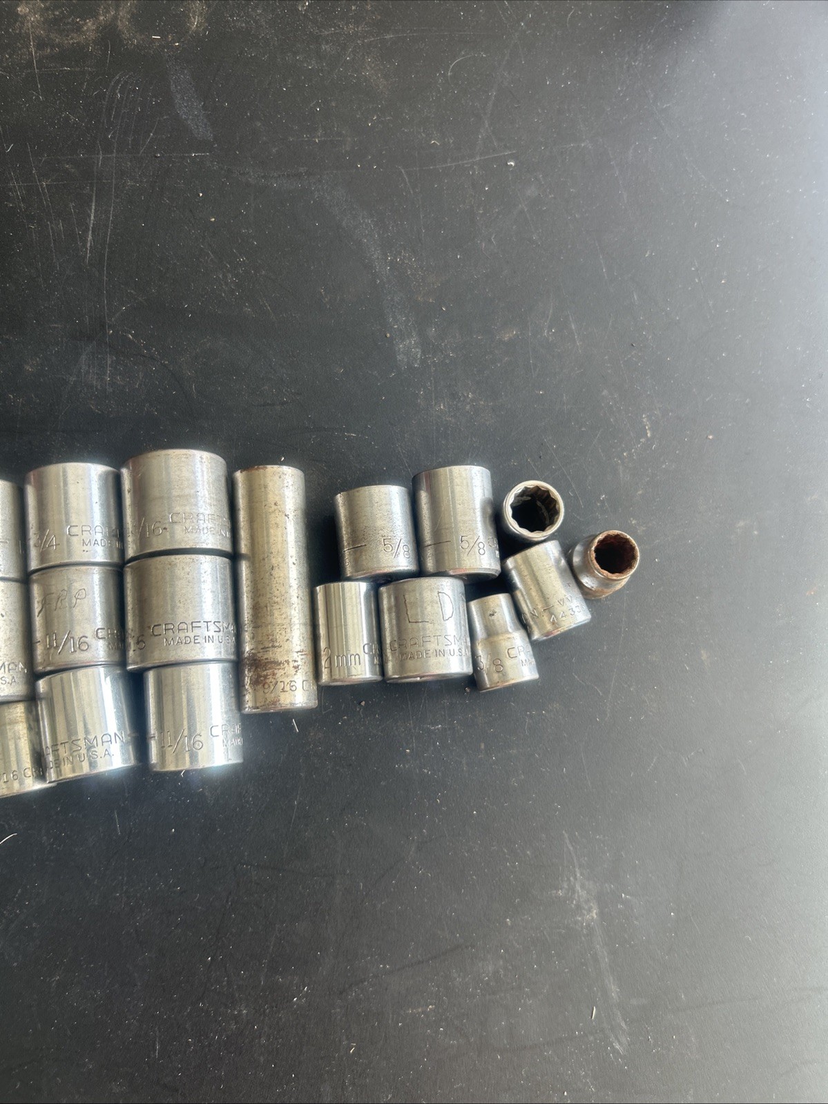 Lot Of 27 Vintage Craftsman Metric Socket 1/2″, 3/8″ & 1/4″ Drives 12 Point