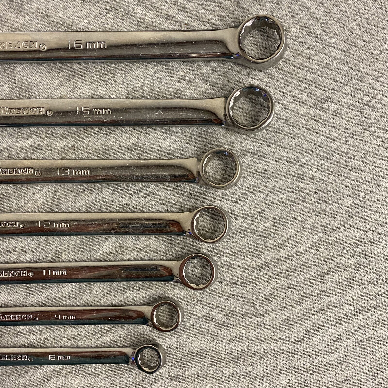 GearWrench 11pc 12-Point Metric Combination Wrench Set – 8mm-20mm