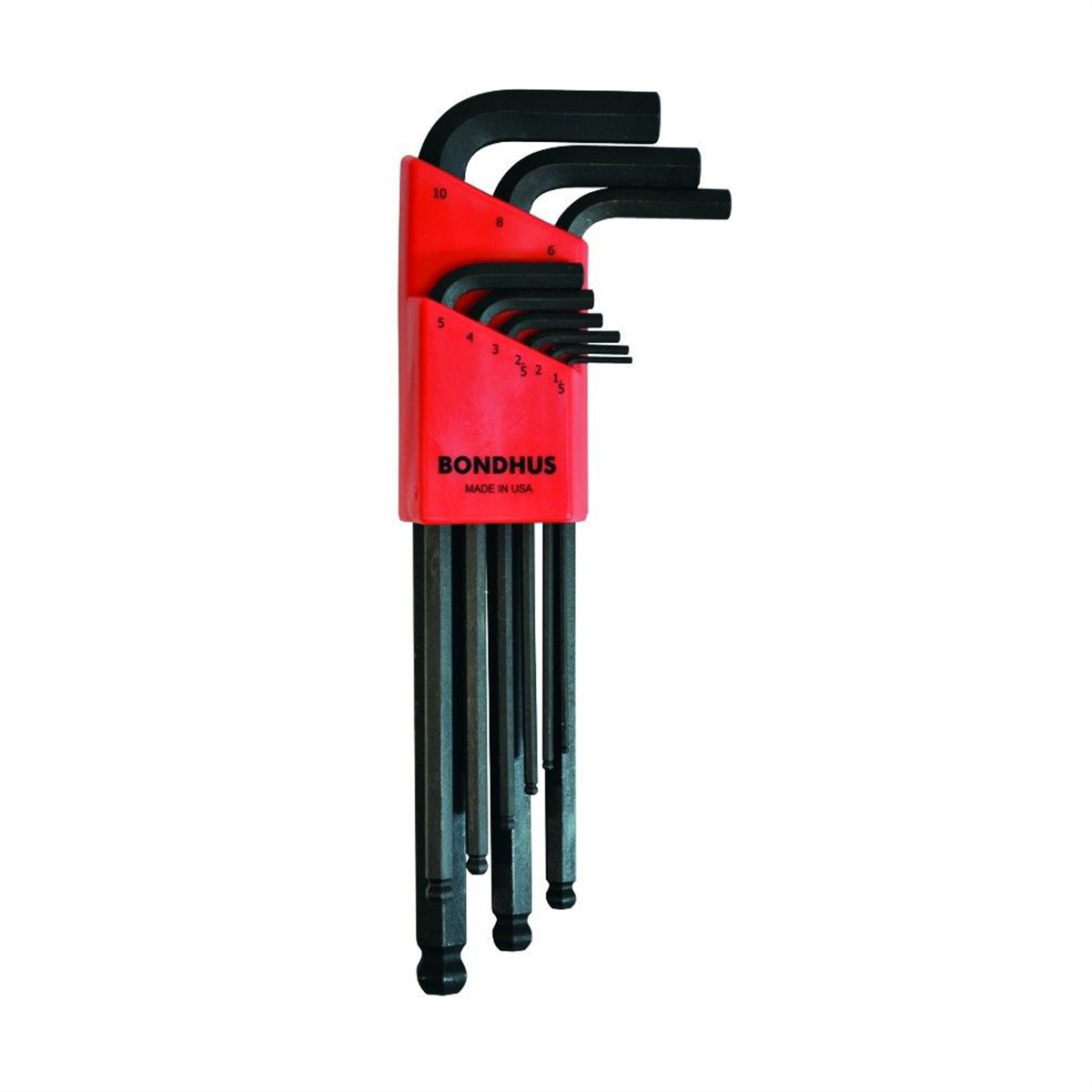 Bondhus 10999 9-Piece Set BallDrv L-Wr 1.5-10M