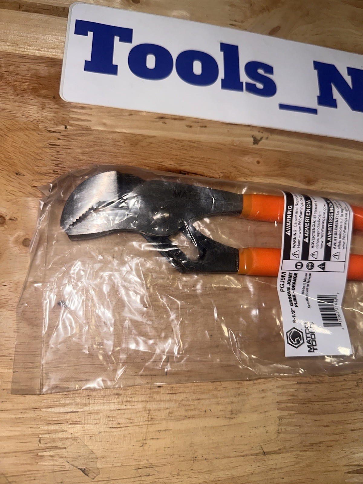 Matco Tools PGJ9M 9-1/2″ Slip Joint Groove Pliers w/ Orange Grip NEW