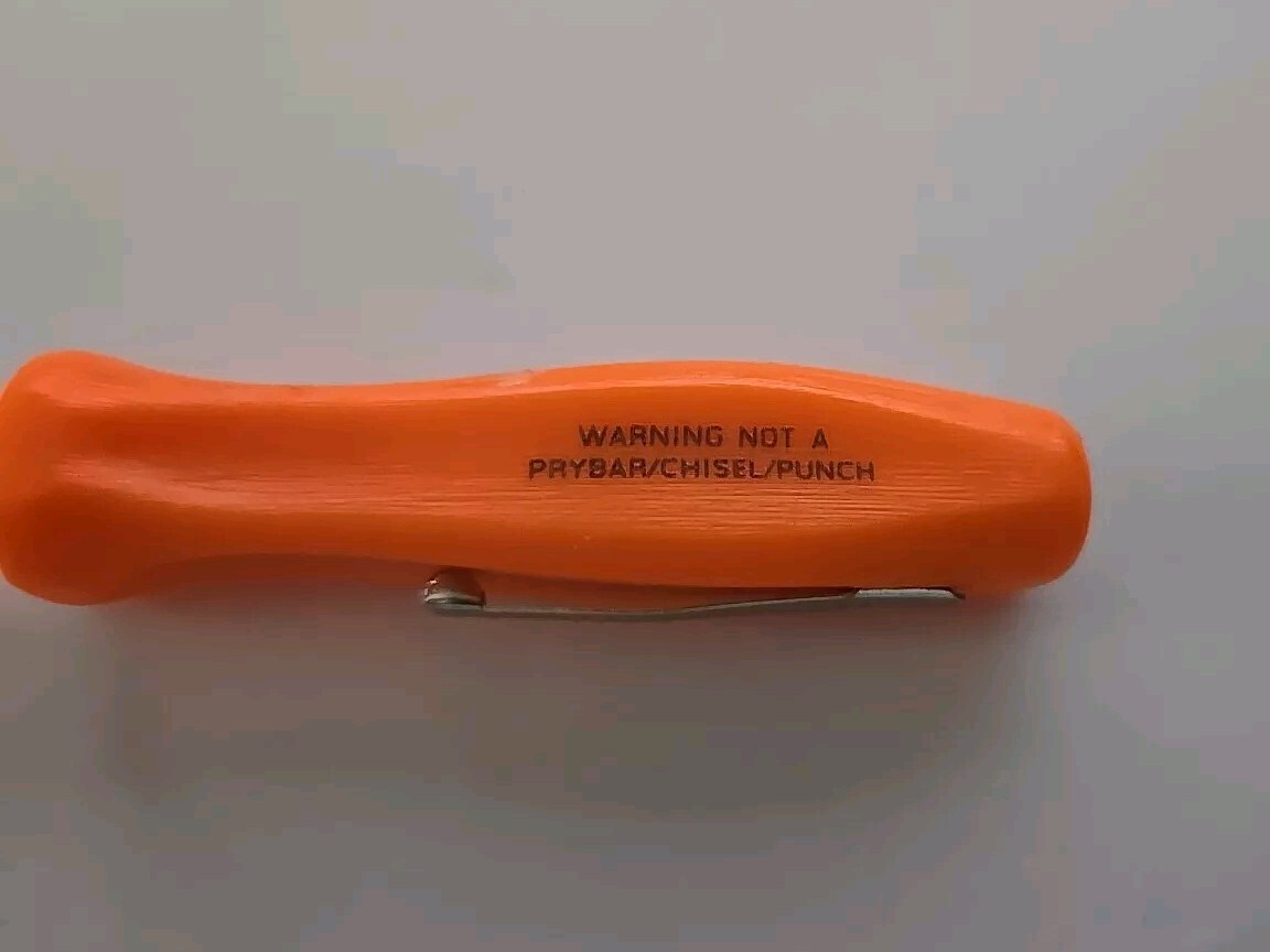 Orange Snap on tools Pocket screwdrivers per order pocket Clip SDD204 NEW!!!!!!!