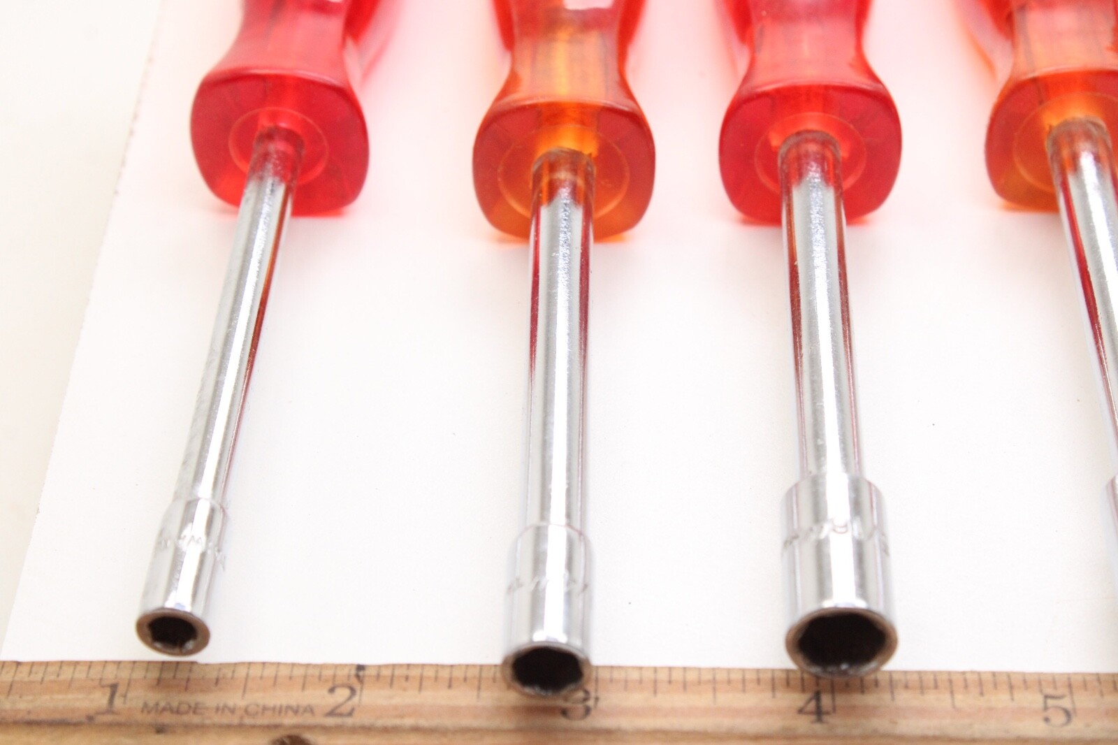 Unbranded Nut Drivers SAE 7 Pc. Set 1/2” 7/16” 3/8” 11/32” 5/16” 1/4” 3/16”