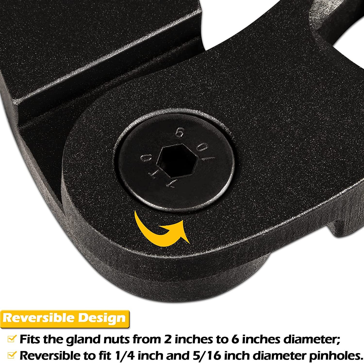 1266 7463 Gland Nut Wrench for Hydraulic Cylinders on Skid Steer Loaders 2pcs