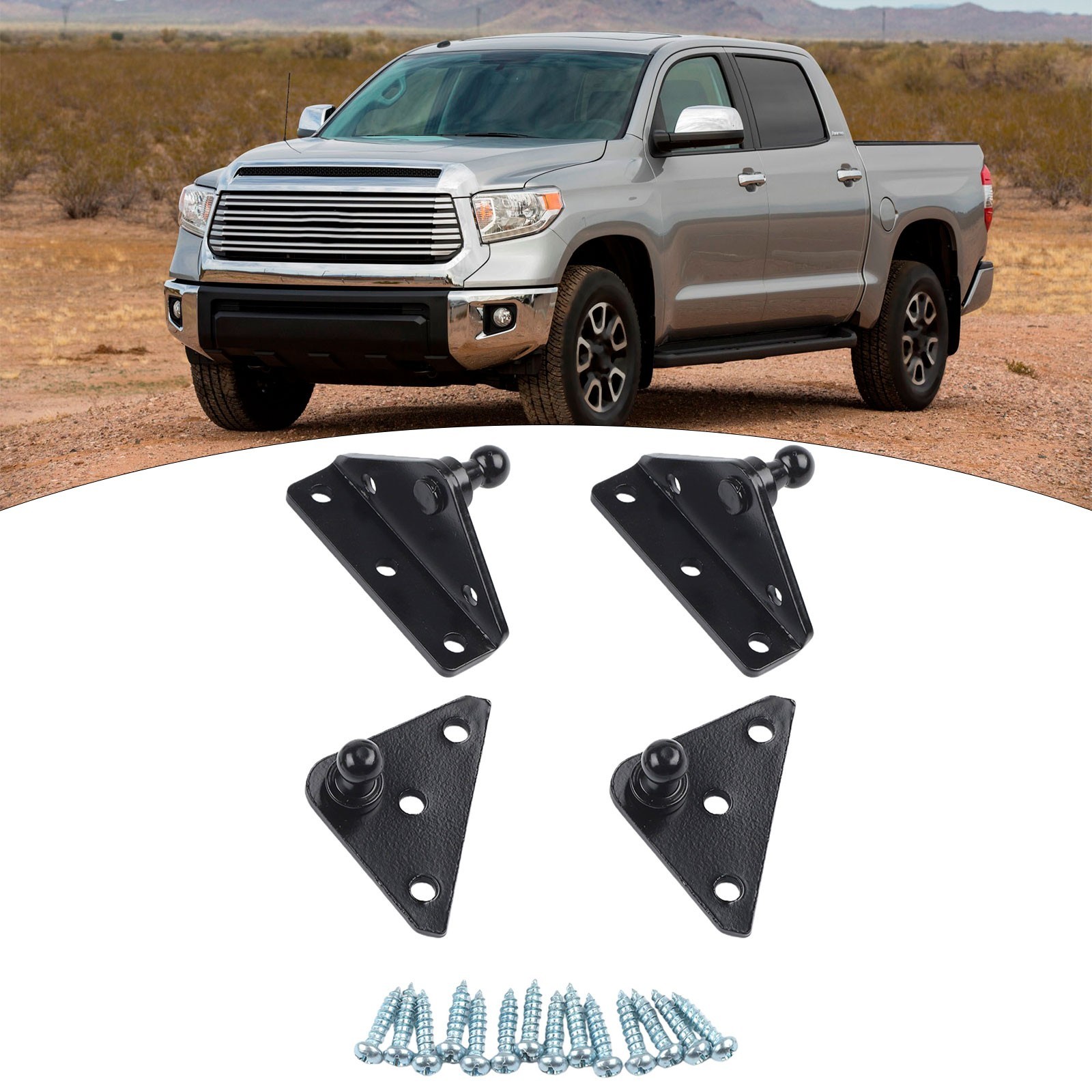 For Gas Strut Compatible 10mm Ball Stud Mounting Brackets with Hardware