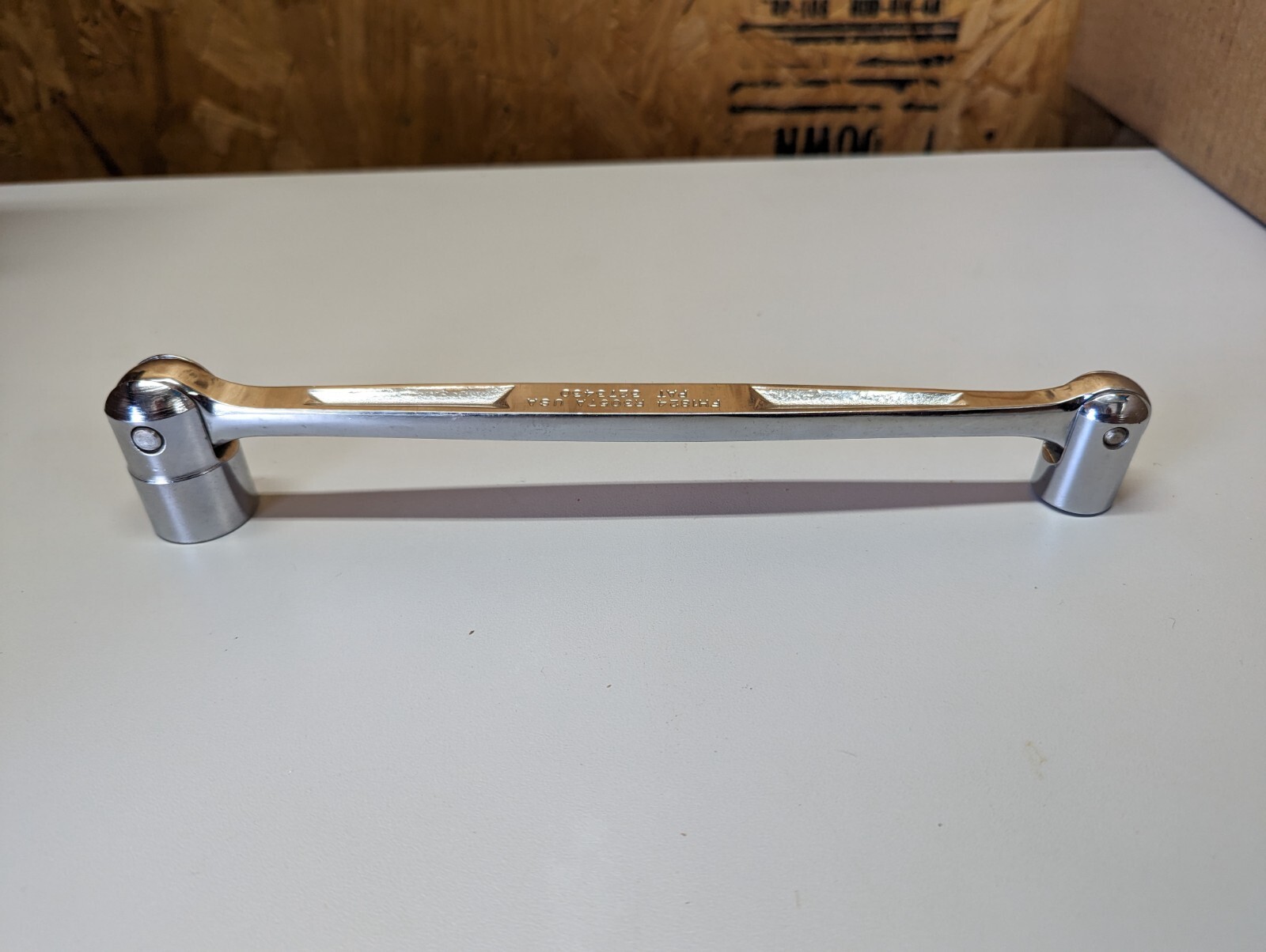 Snap-On FH1824 Rare Unmarked Double Flex Head Socket End Wrench 12pt 9/16″ 3/4″