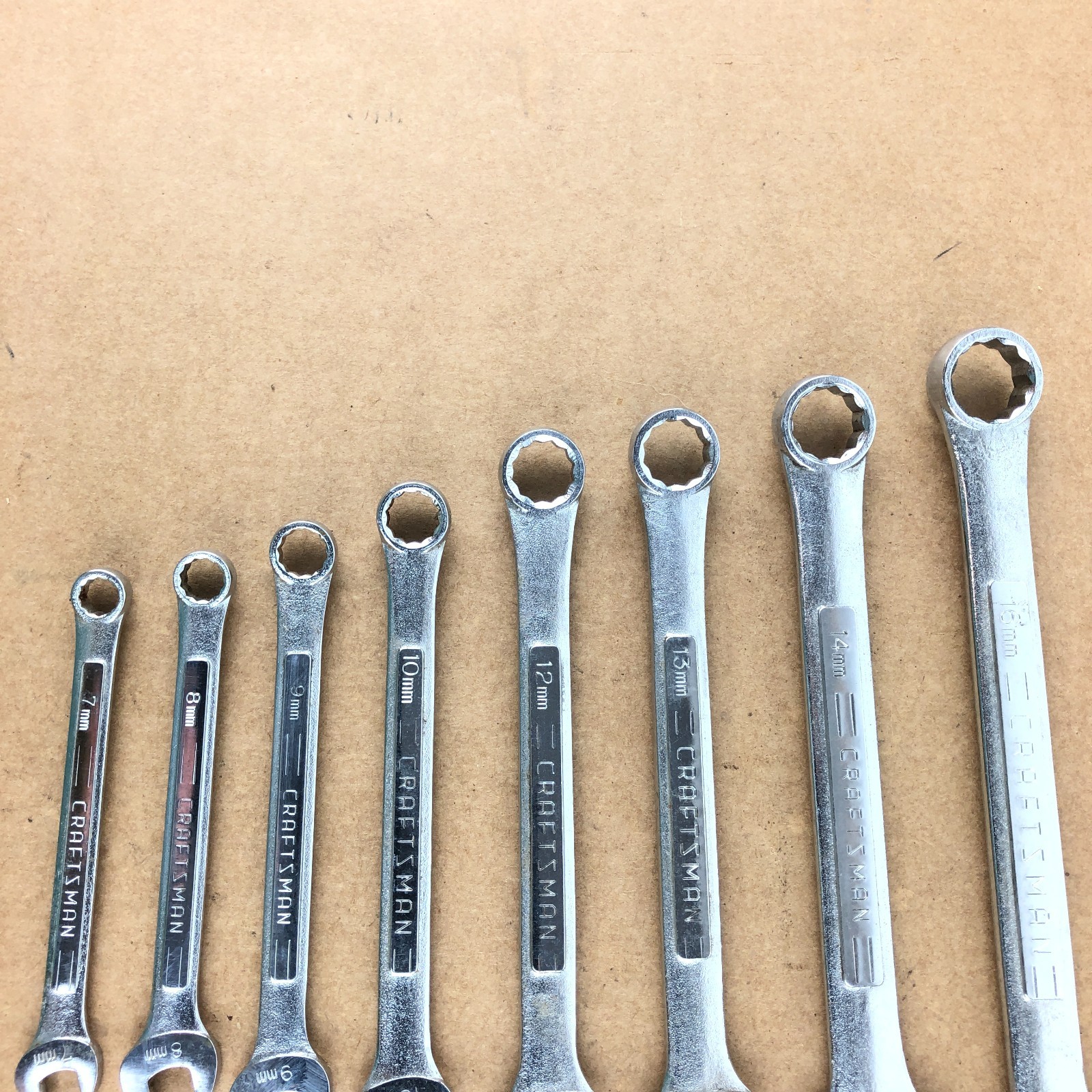 Craftsman Japan 8 Pcs. Combination Wrench Set Molybdenum BF 7mm to 16mm Metric