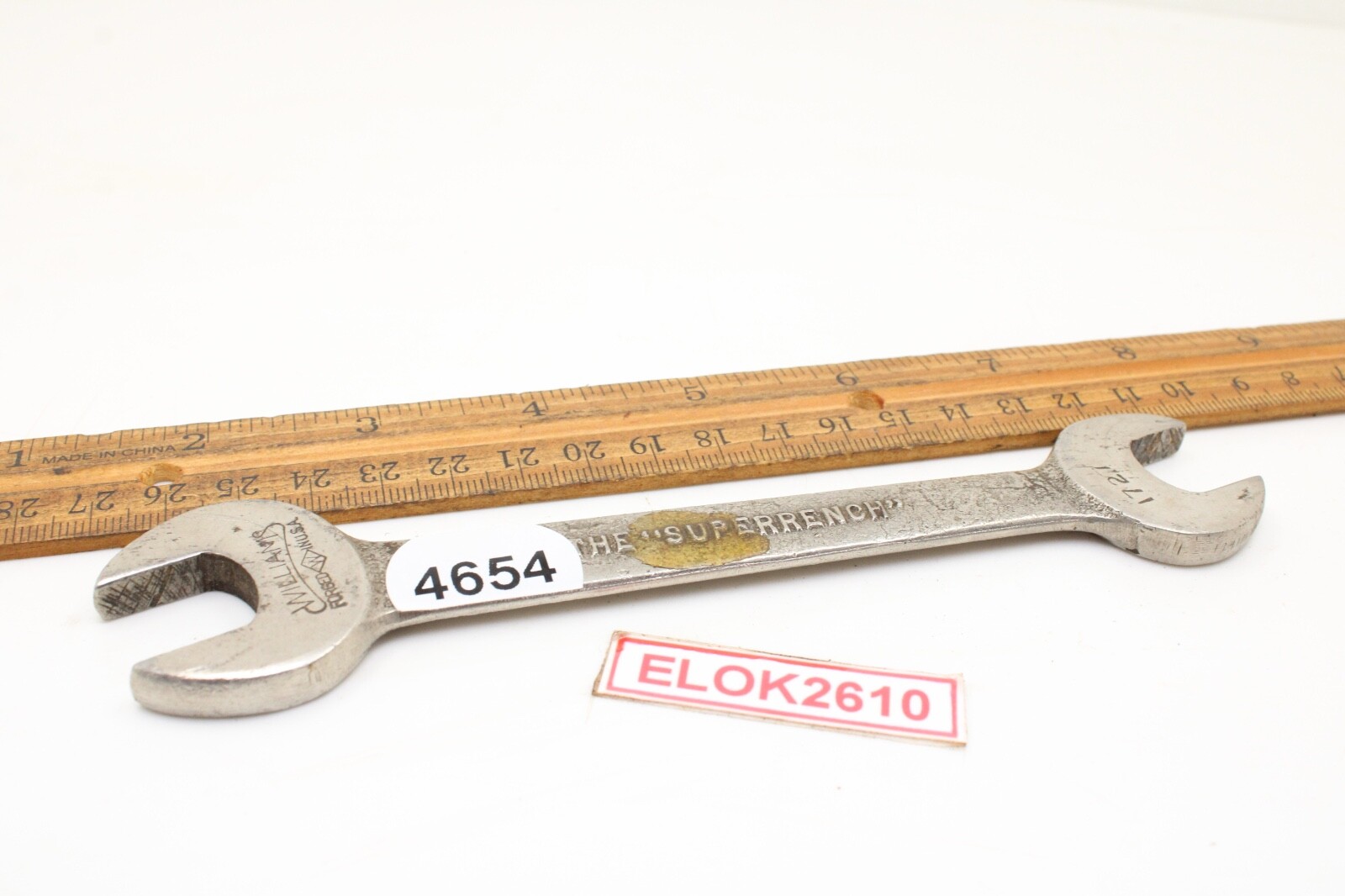 Williams 1727 Superwrench 9/16″ x 5/8″ 6 Point SAE Double Open-ended Wrench USA