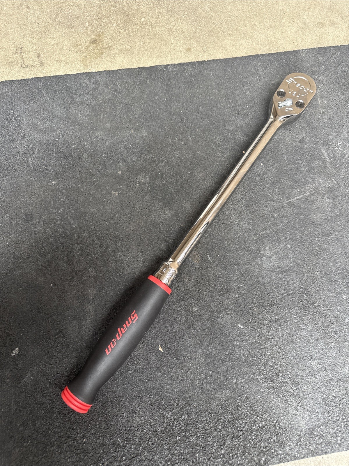For Snap-on Tools USA NEW RED 1/2″ Drive Soft Grip Long Handle Ratchet SHL80A
