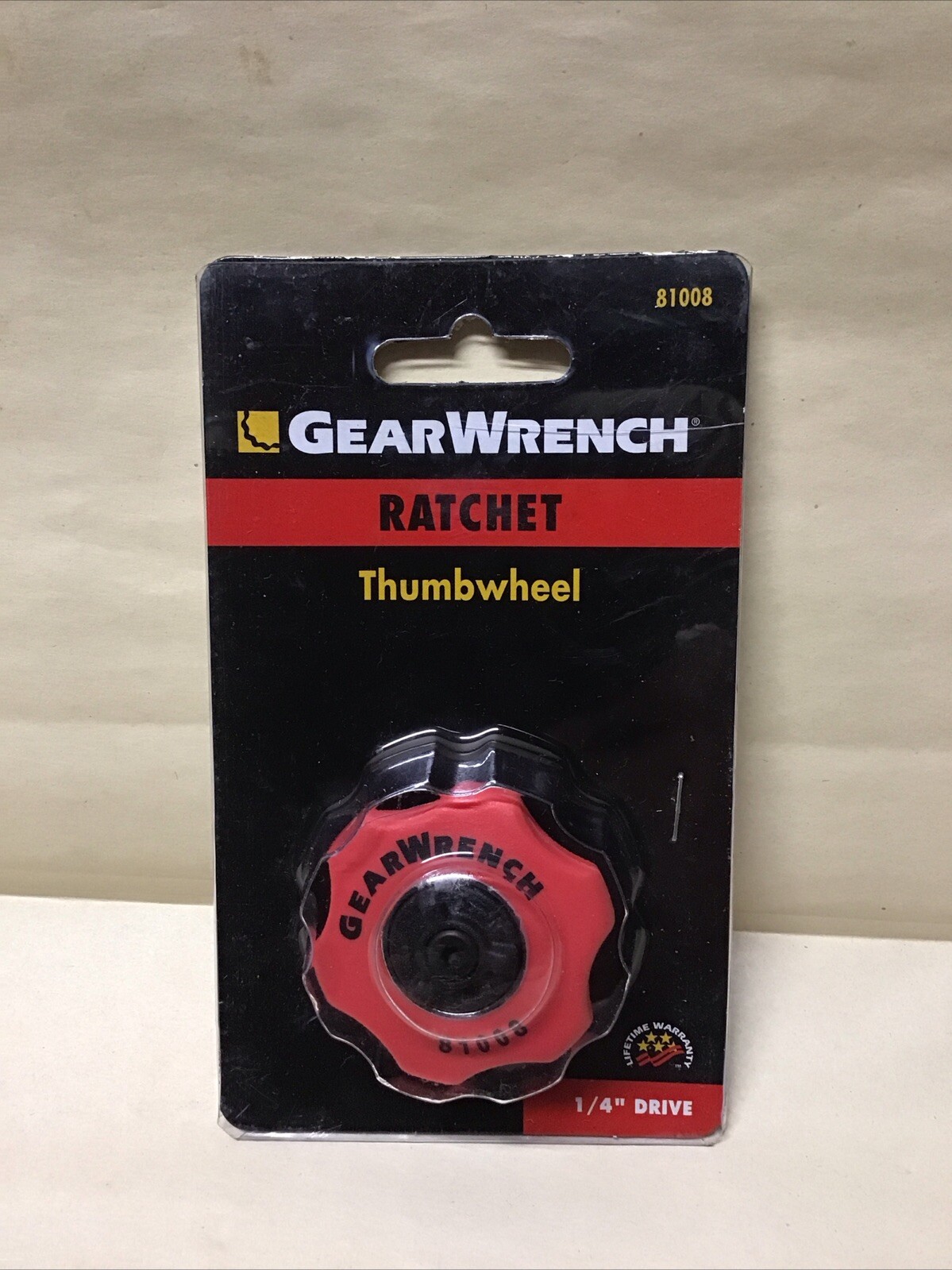 GEARWRENCH #81008 1/4″ DRIVE 72-TOOTH THUMBWHEEL RATCHET