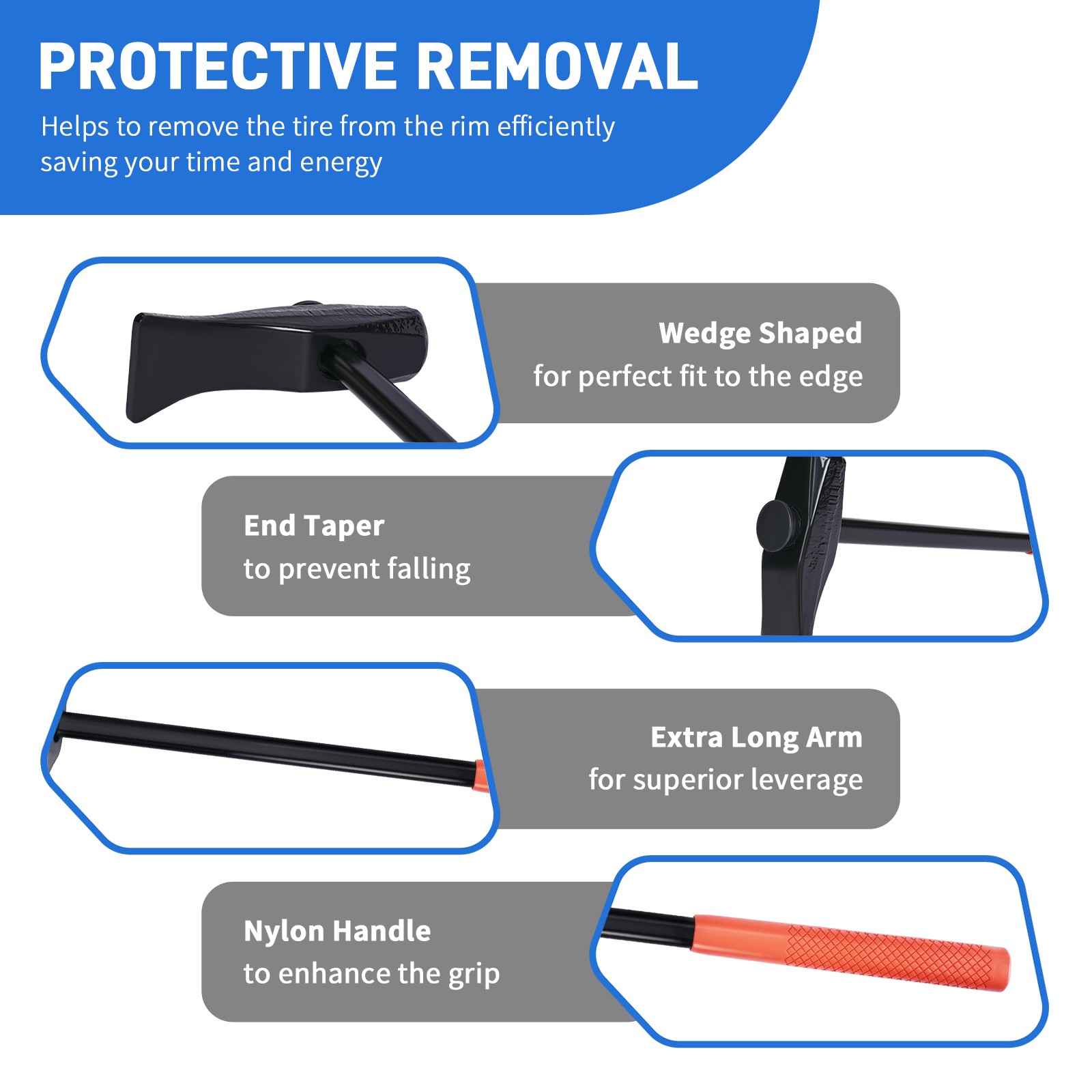 Tire Hammer 35429 Tire Bead Breaker Tool for Tire Removal Tire Tools 32″ Handle