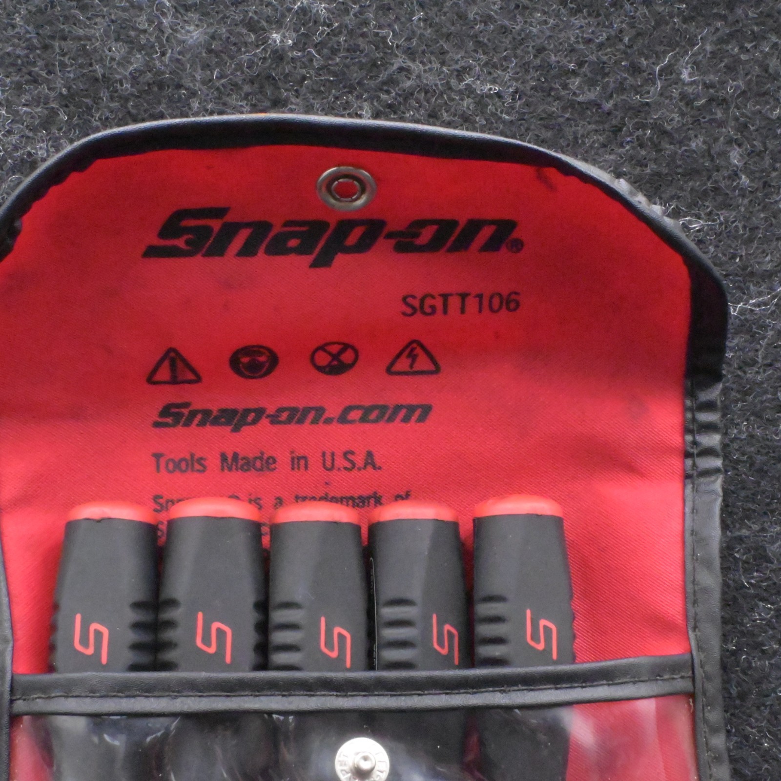 Snap-on SGTT106A 5 Piece Terminal Tool Kit Harness Sheathing Ripper MISSING 1