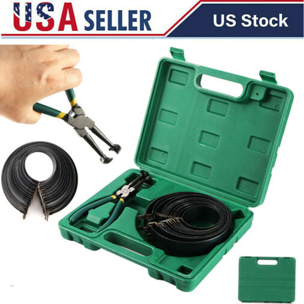 Automotive Auto Engines Piston Ring Compressor Tools Set with Pliers & 14 Bands