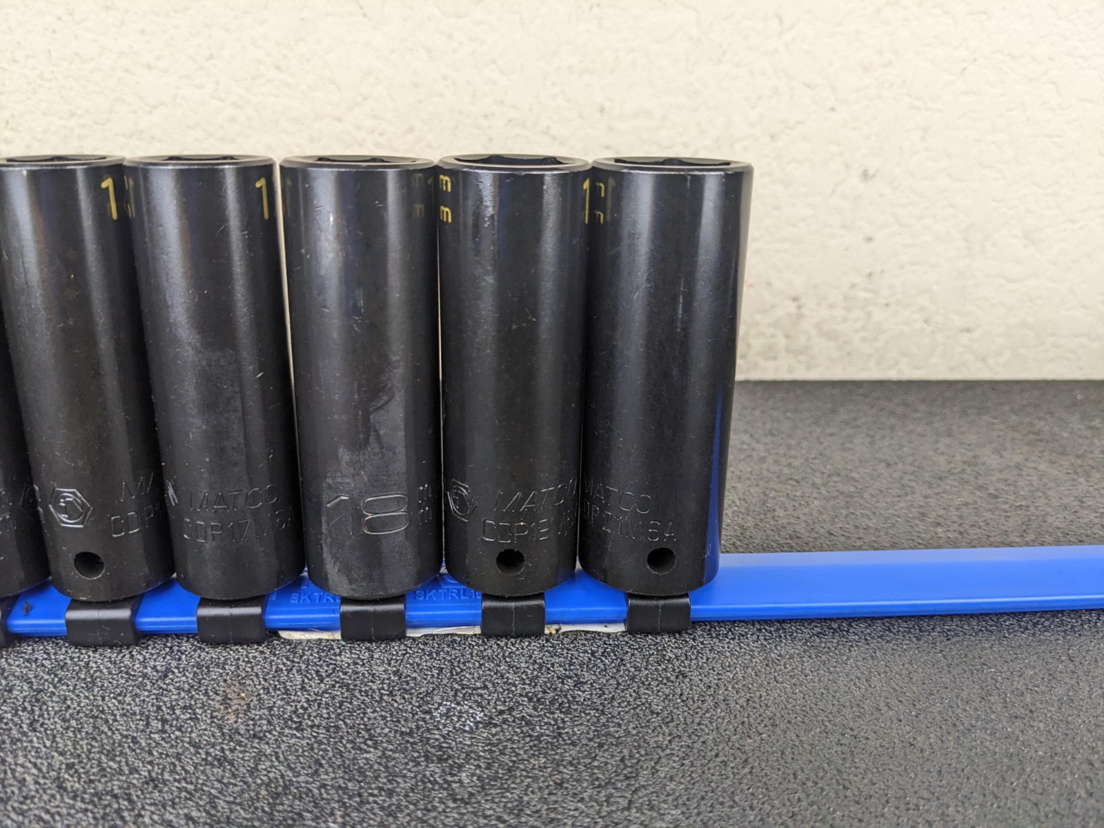 #bp134 Matco Tools NEW 1/2″ Drive METRIC Deep IMPACT Socket Set SCDPM116TA