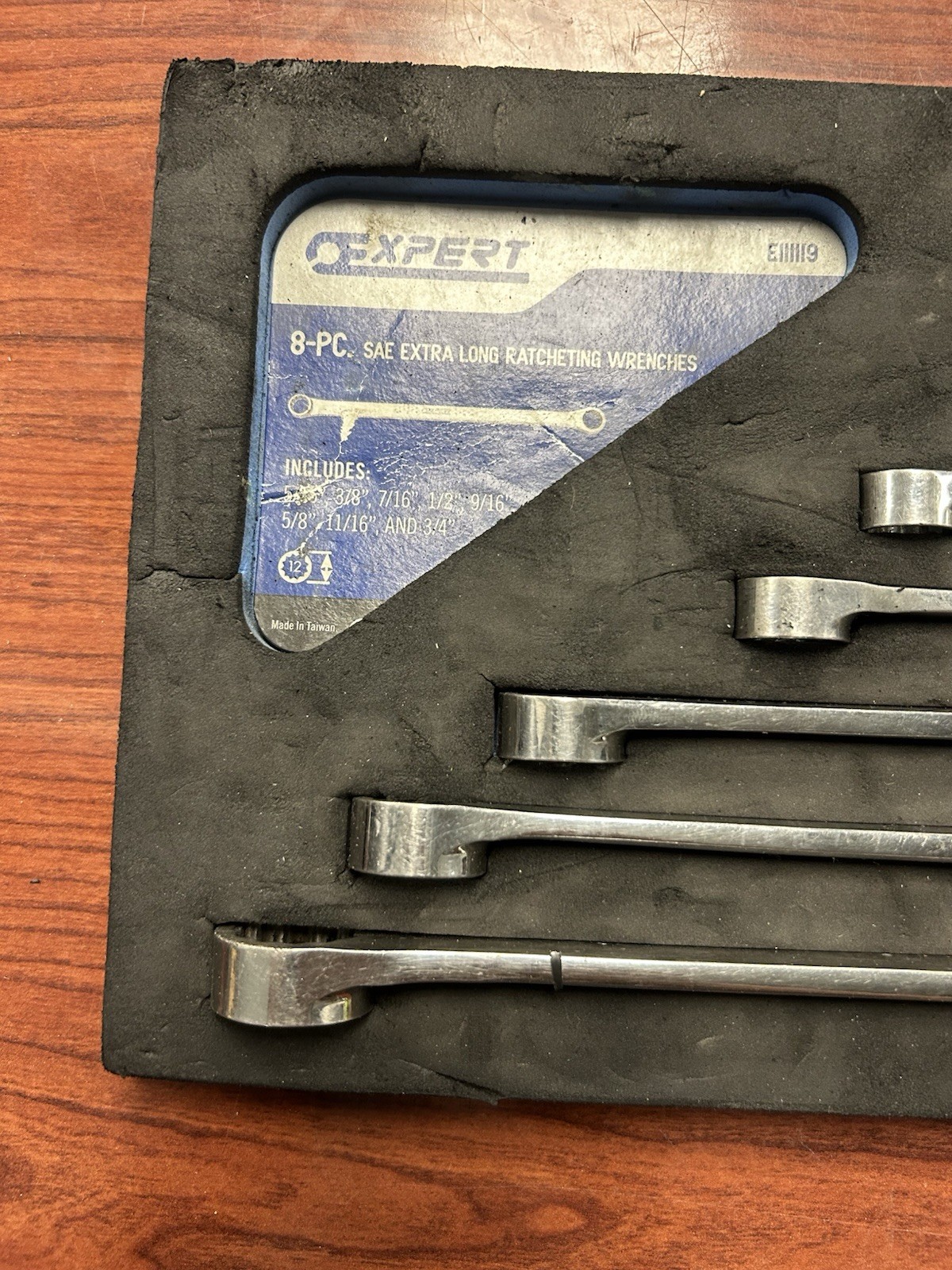 Mac Expert 8Pc SAE XL Extra Long Double Box Ratcheting Wrench Set 5/16″ 3/4″