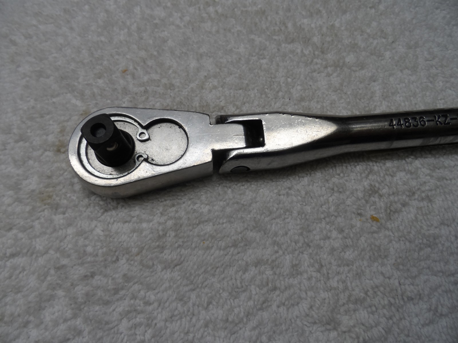 Craftsman 3/8 Drive Ergo Full Polish Flex Head Ratchet USA KZ PN 44836 (refurb)