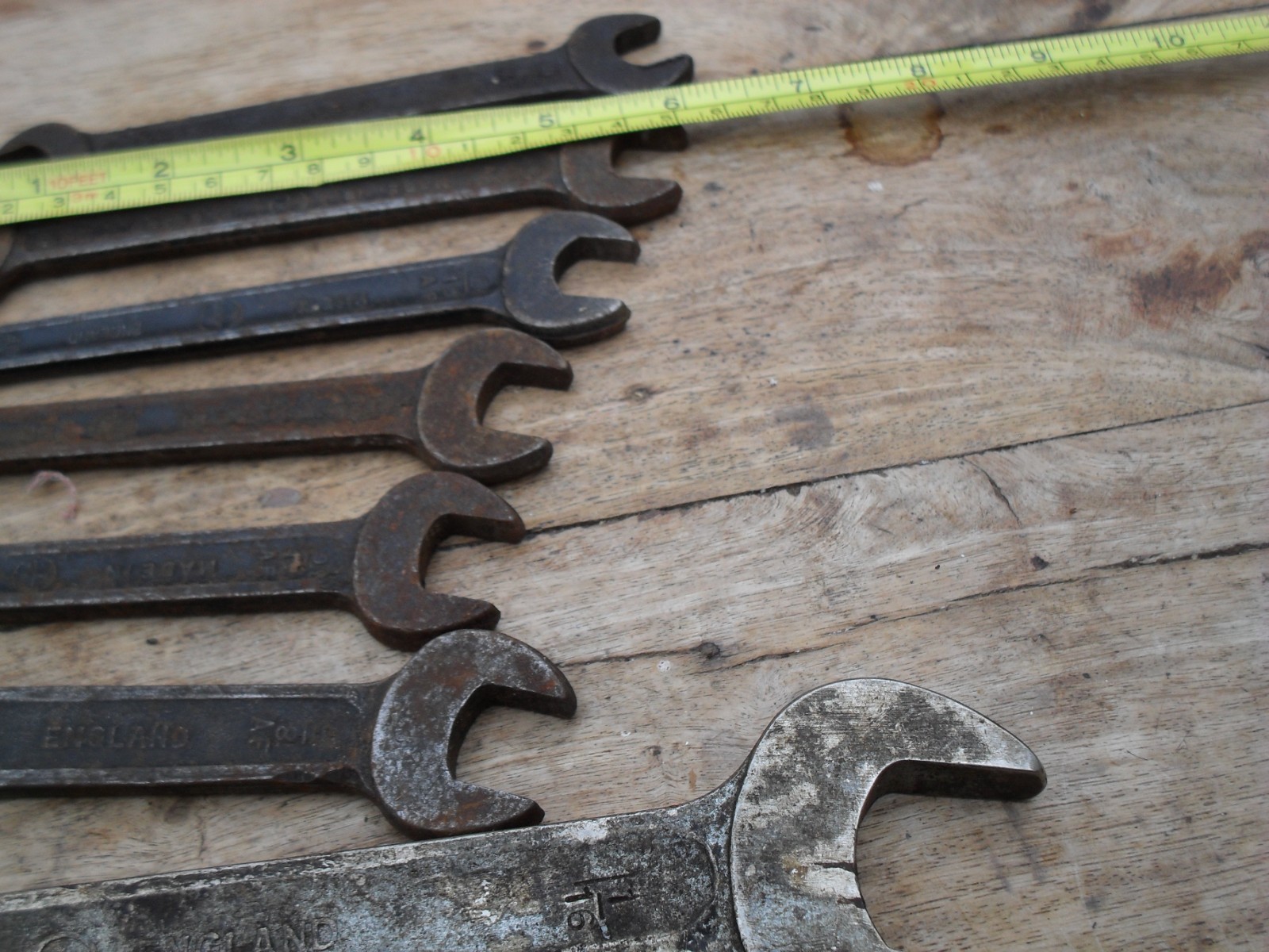 7 x superslim AF spanners 1/2 x 9/16 (3) , 1-3/16 x 1-1/16 ,1/2 x 7/16 ,+ more