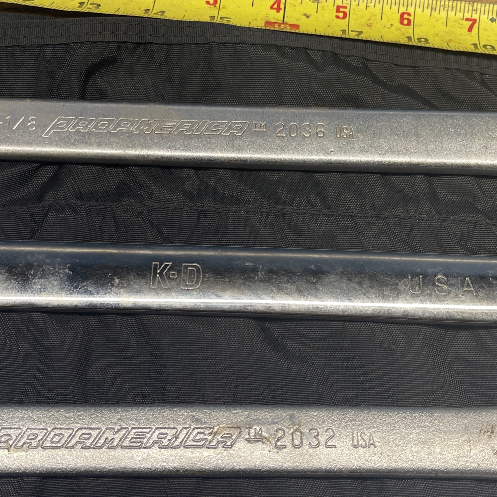 15 Piece Proamerica USA SAE 12 Point Combination Wrench Set 1/4 – 1-1/8 + Roll