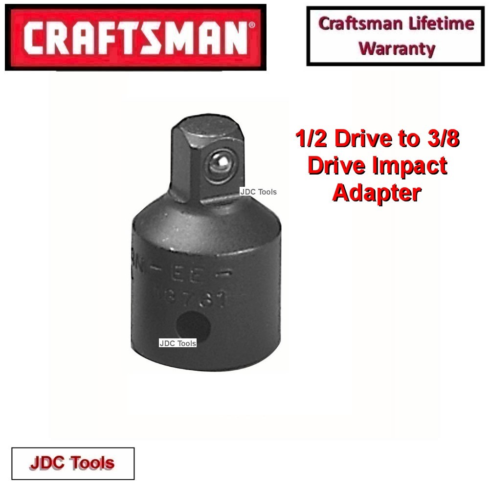 Craftsman Impact Adapter 1/2 Female to 3/8 Male 19494
