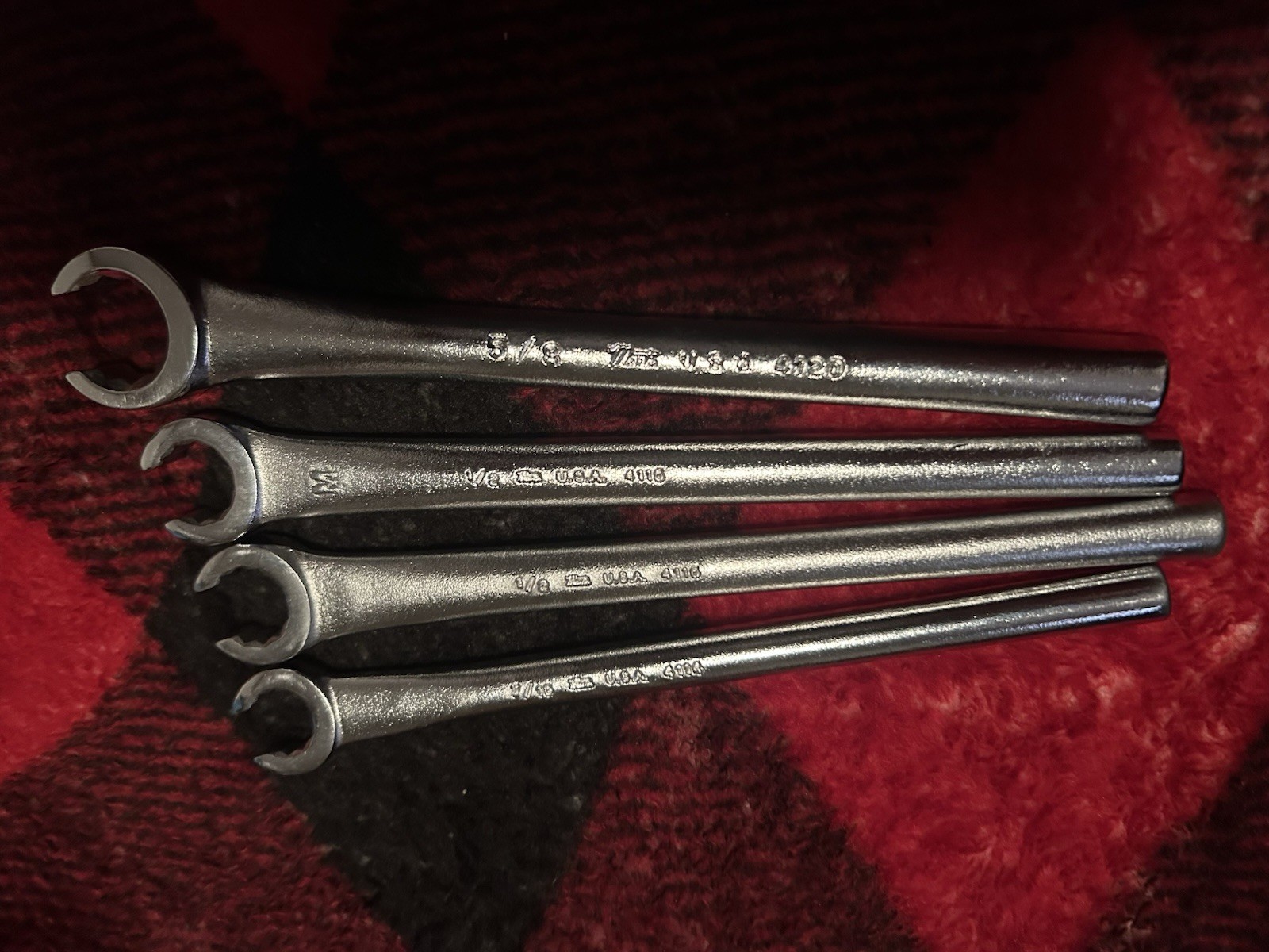 Martin Tools 4 Piece Flare Nut Wrench Tool Set Made In USA