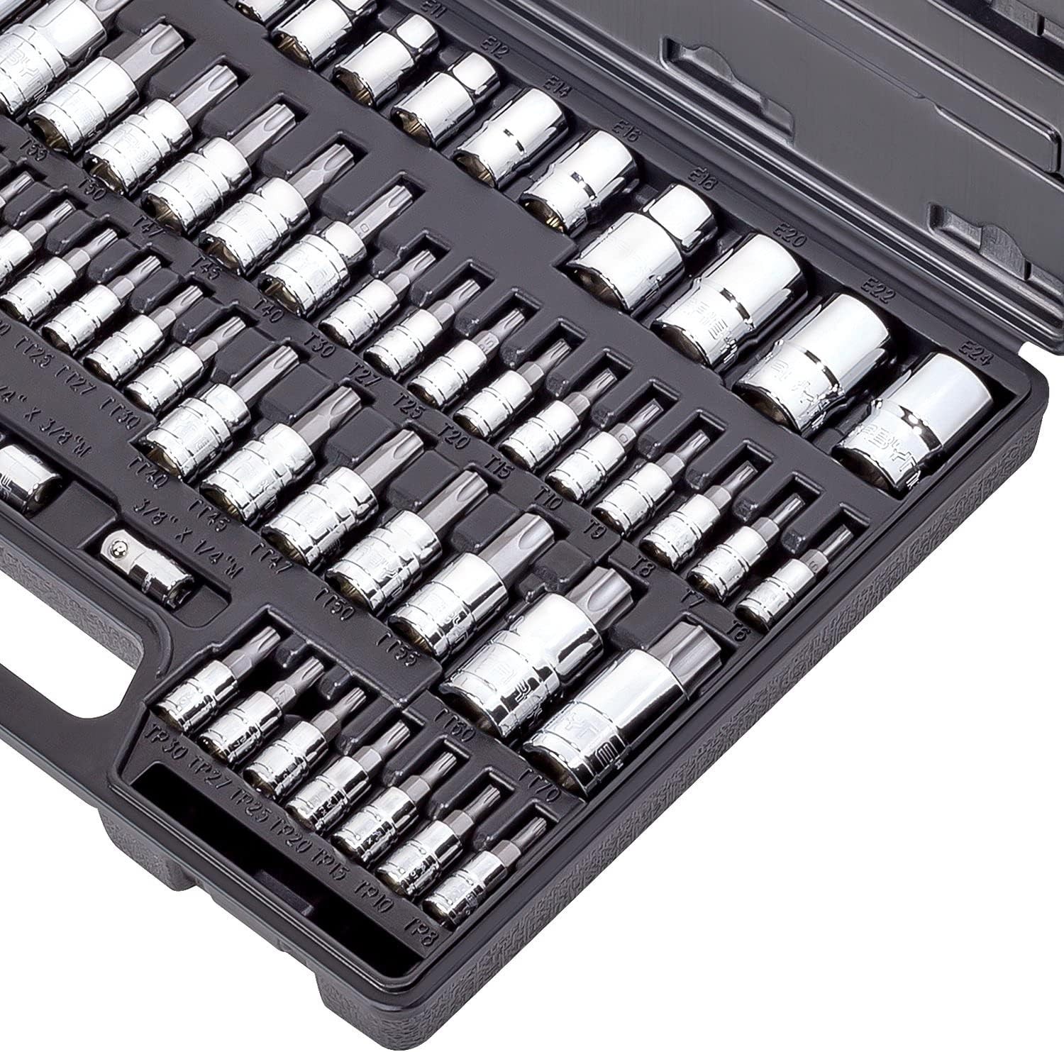 Genuine Licensed 62-Piece Torx Master Bit Socket Set with Corrosion Resistance