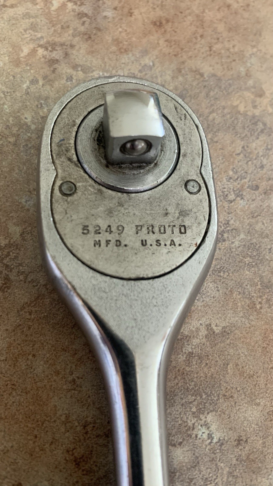 Proto Professional 3/8″ Drive Ratchet Pear Head Ratchet, made USA – Part # 5249