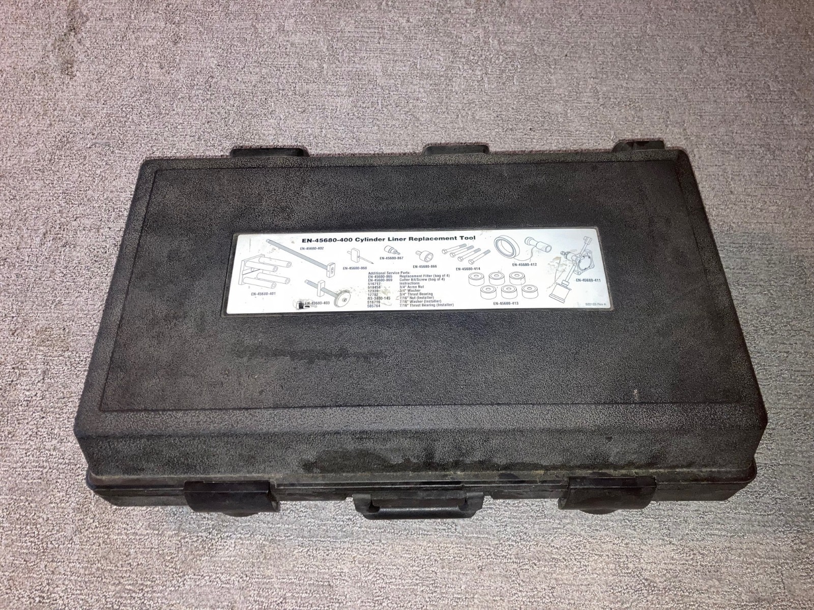Kent Moore 45680-400 GM 93mm Cylinder Liner Remove/Install/Trim Tool Complete