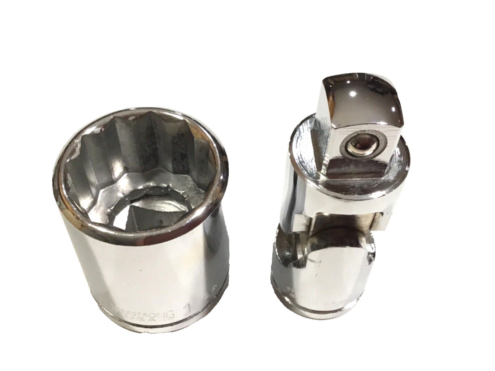Armstrong Tools 2 Piece 1/2” Drive Swivel Joint & 1” Shallow Socket ST1232 S140