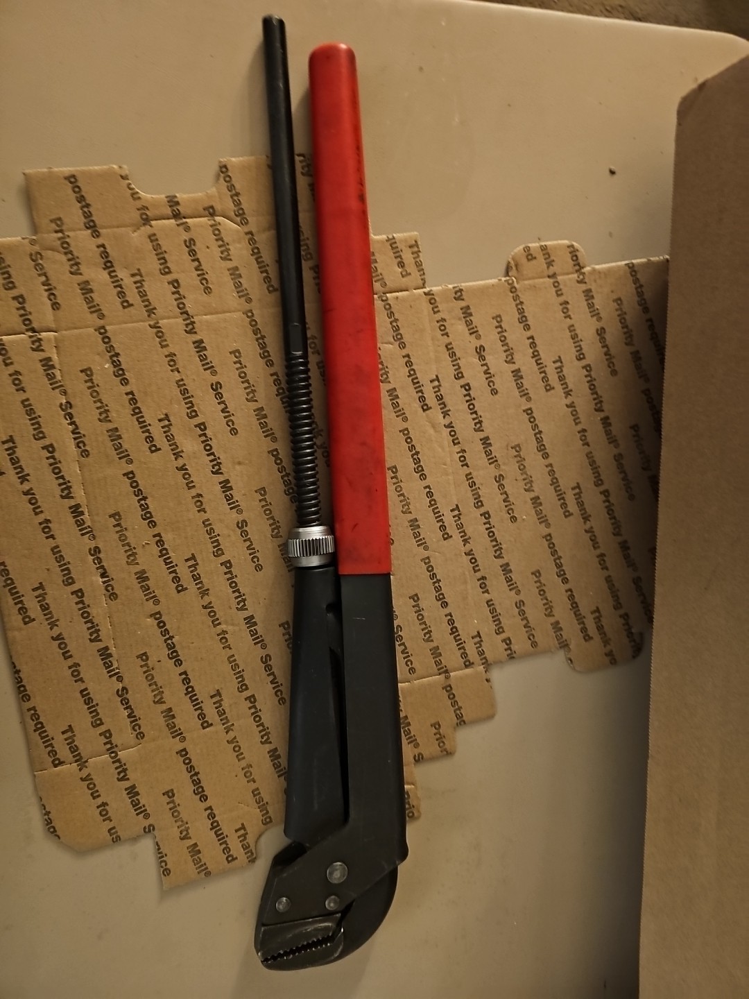 Snap-on Tools RED 21-1/2″ Soft Grip Adjustable Plier Wrench PWZ3A