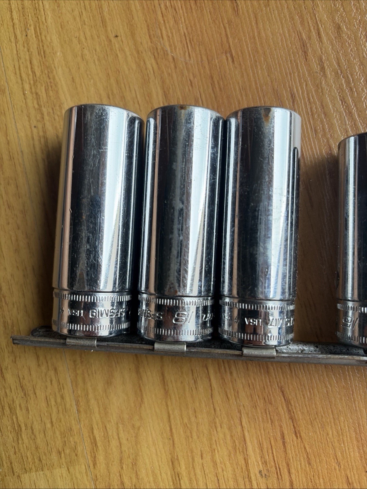Snap-on 3/8″ Drive Deep Metric 6pt 9-19mm 11 pc Socket Set Mechanic Used Clean