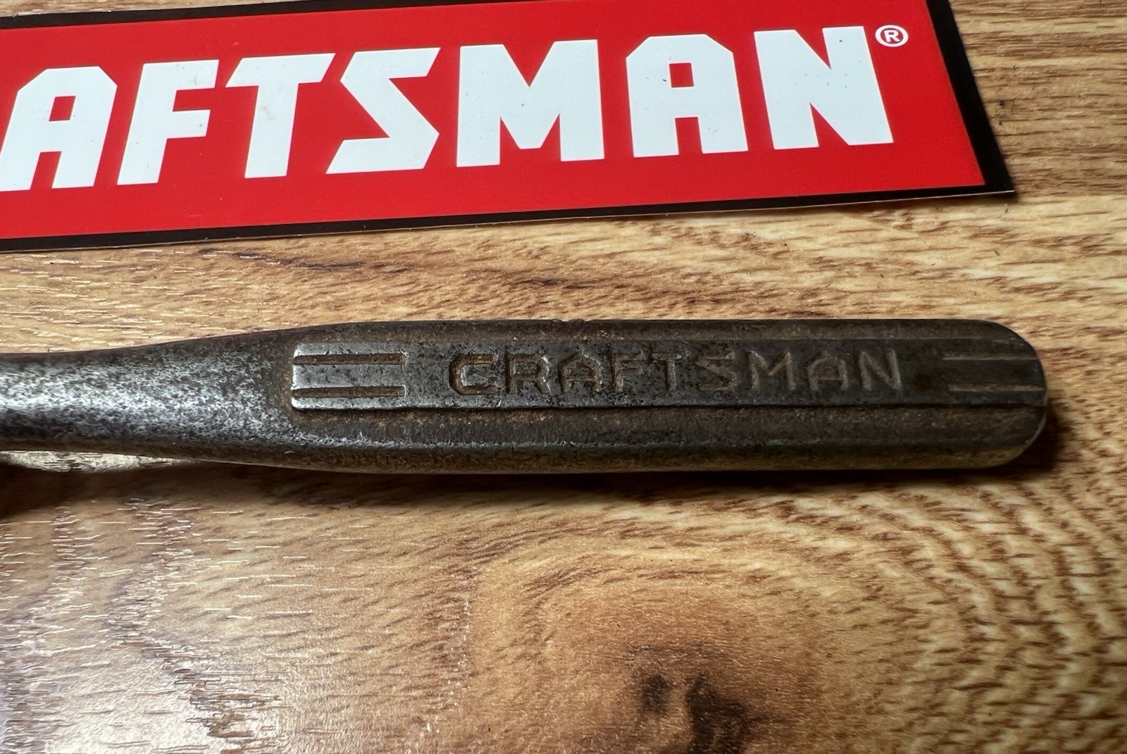 Vintage Craftsman 1/4″ Drive =V= Series Ratchet 5″ Long Forged Made in USA