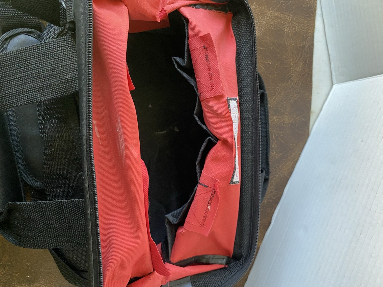 Craftsman Heavy Duty 21-Pocket Large Mouth Tool Tote Bag No. 40411 Red