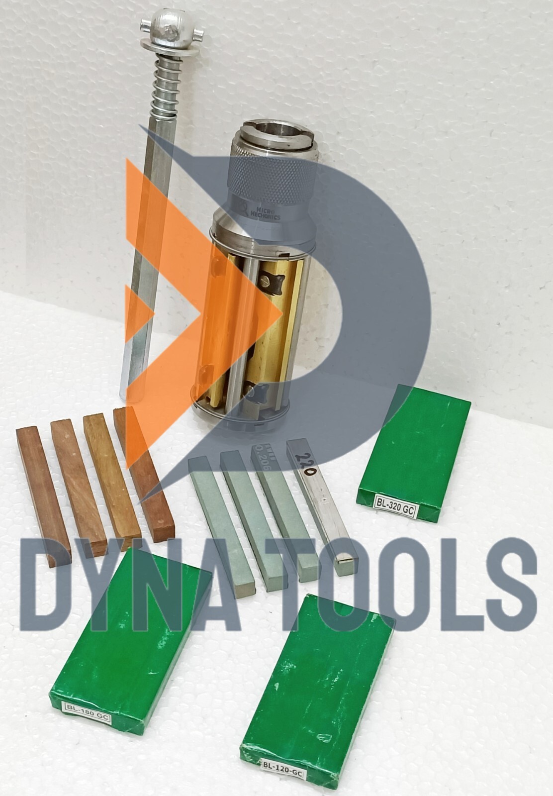 Cylinder Engine Hone Kit 45 TO 65MM Honing Machine +Green Stones & Wooden Blocks