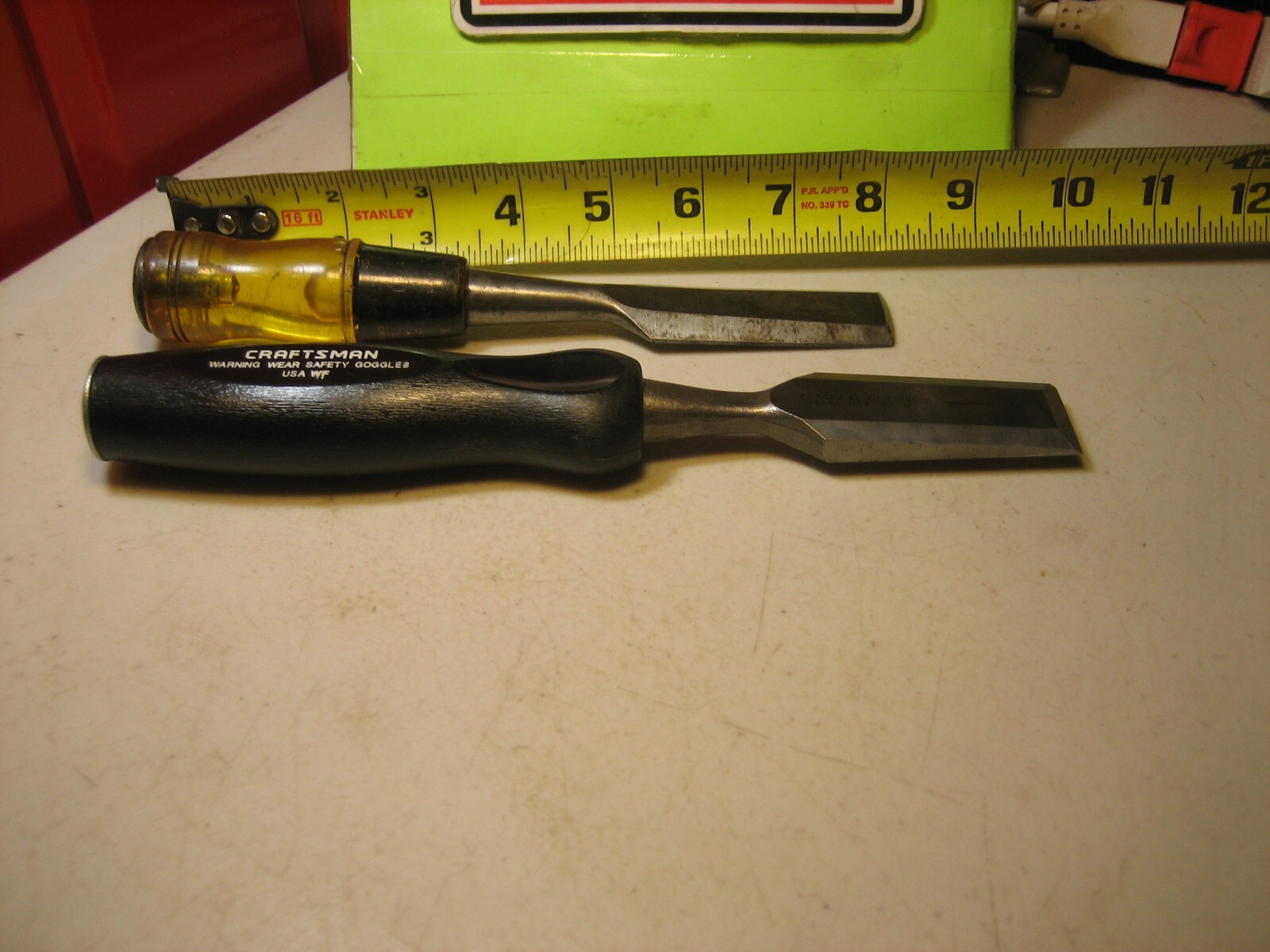CRAFTSMAN 1″ STRIKING Wood Chisel PLUS EXTRA BOTH USA