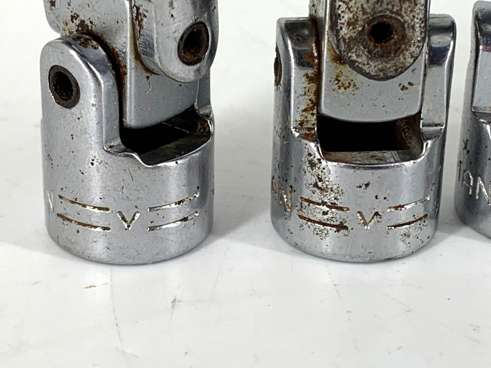 Craftsman (6) Universal Joint Sockets 3/8 Dr V 3/8, 7/16, 1/2, 9/16, 11/16, 3/4
