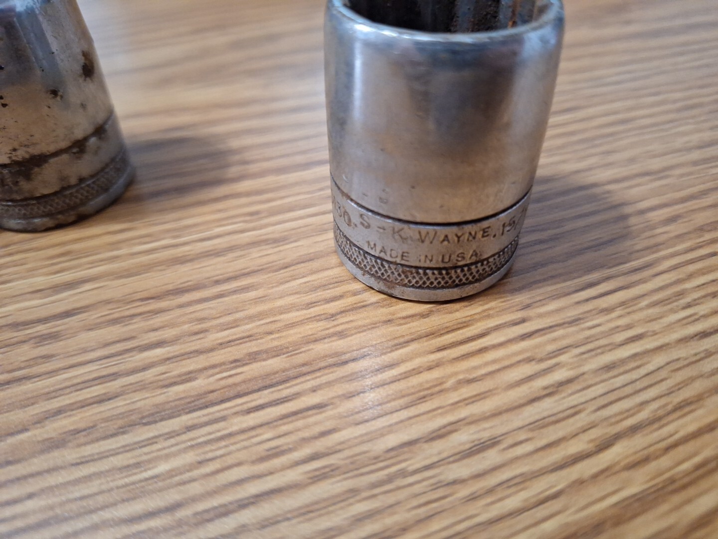 Vintage S-K Wayne Tools 1/2″ Drive 12 Point Sockets & 6 Point Socket