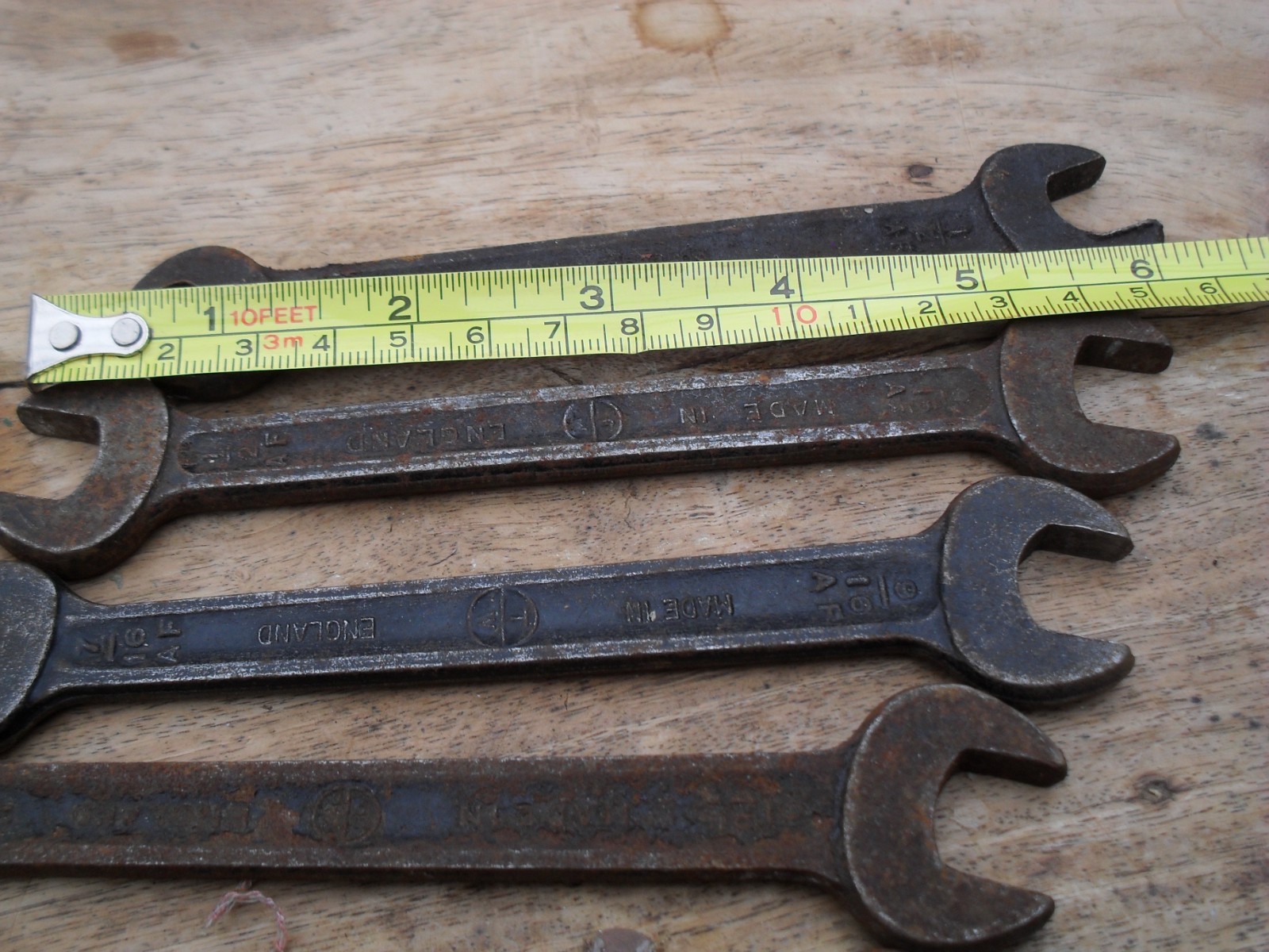 7 x superslim AF spanners 1/2 x 9/16 (3) , 1-3/16 x 1-1/16 ,1/2 x 7/16 ,+ more