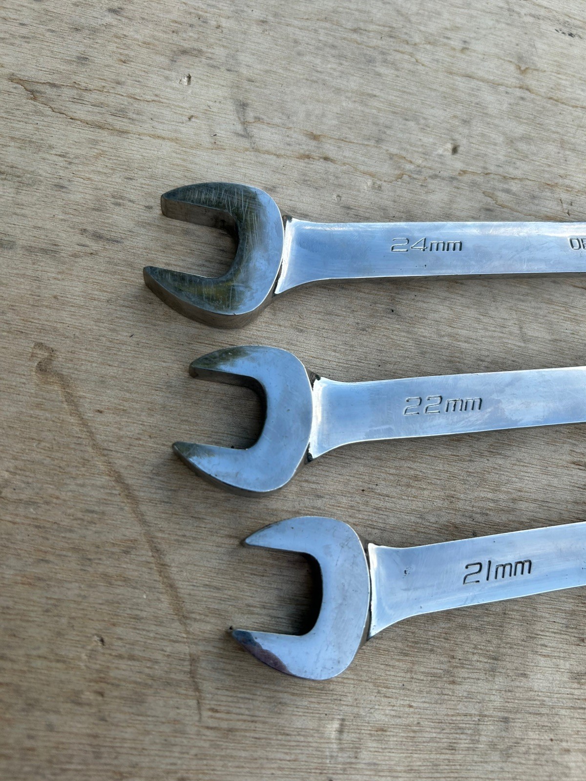 Snap On Tools USA 21, 22, 24mm Combination Spanner